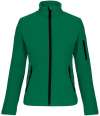 KB400 Women's Contemporary Softshell Kelly Green colour image